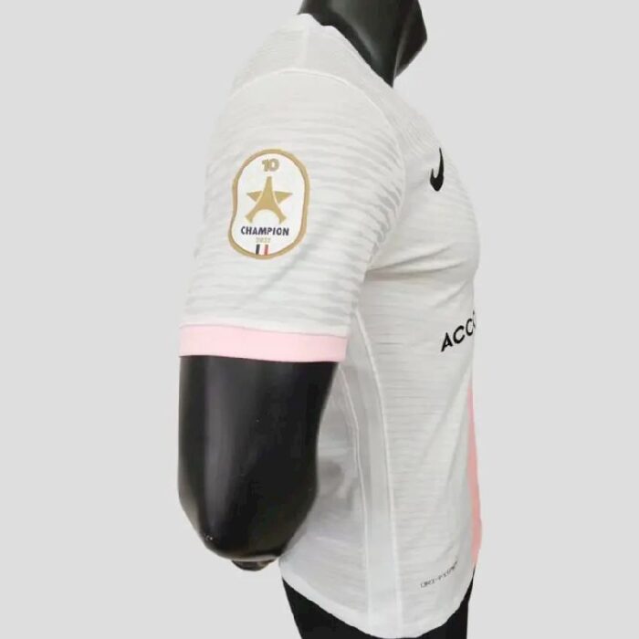 Mens Paris Saint-Germain 2021/22 Champions 10th Title Away Jersey Player Version 3