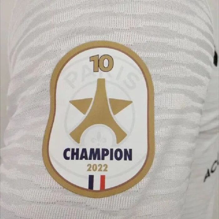 Mens Paris Saint-Germain 2021/22 Champions 10th Title Away Jersey Player Version 5
