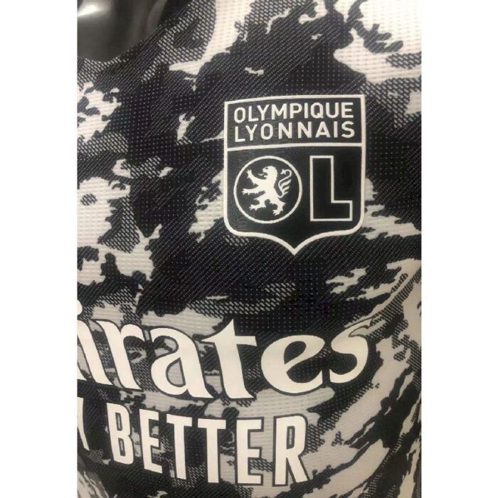 Mens Olympique Lyonnais 2021/22 Third Jersey Player Version 4