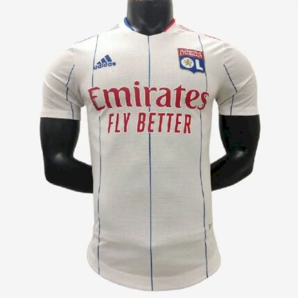 Mens Olympique Lyonnais 2022/23 Home Jersey Player Version