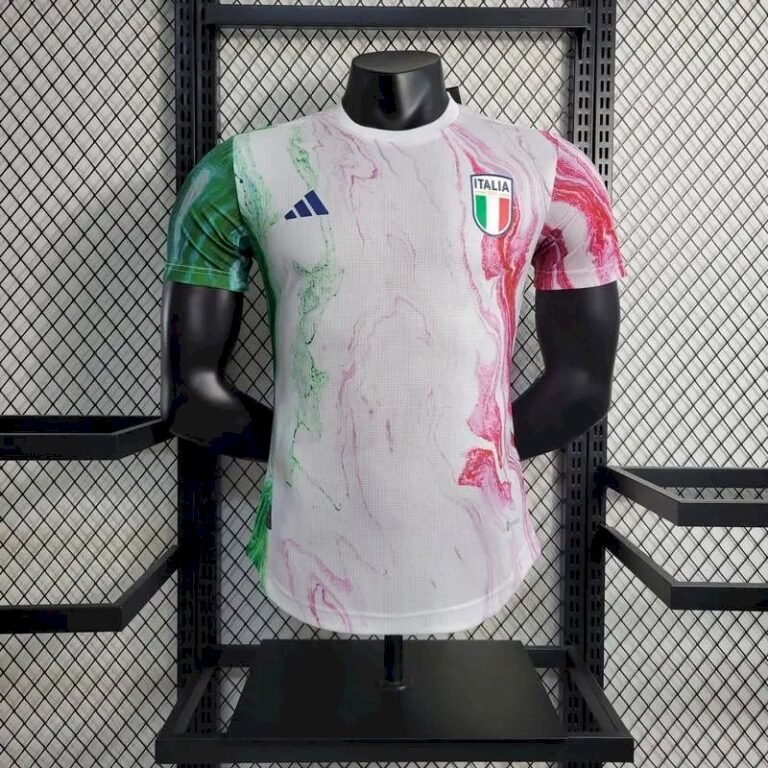Mens Italy 2023/24 Pre-Match Jersey Player Version