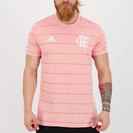 Mens Flamengo 2021/22 Outubro Rosa Jersey Player Version