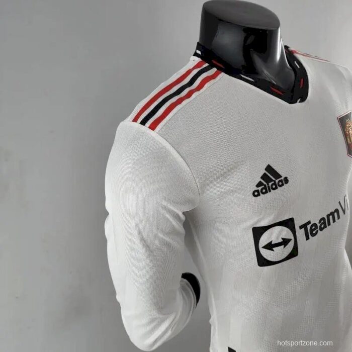 Mens Manchester United 2022/23 Away Long Sleeve Jersey Player Version 2