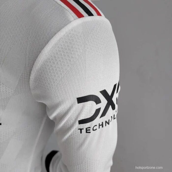 Mens Manchester United 2022/23 Away Long Sleeve Jersey Player Version 3