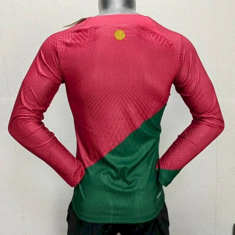 Mens Portugal 2022/23 Home Long Sleeve Jersey Player Version 1
