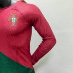 Mens Portugal 2022/23 Home Long Sleeve Jersey Player Version 3