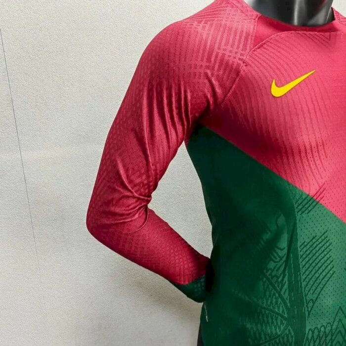 Mens Portugal 2022/23 Home Long Sleeve Jersey Player Version 9