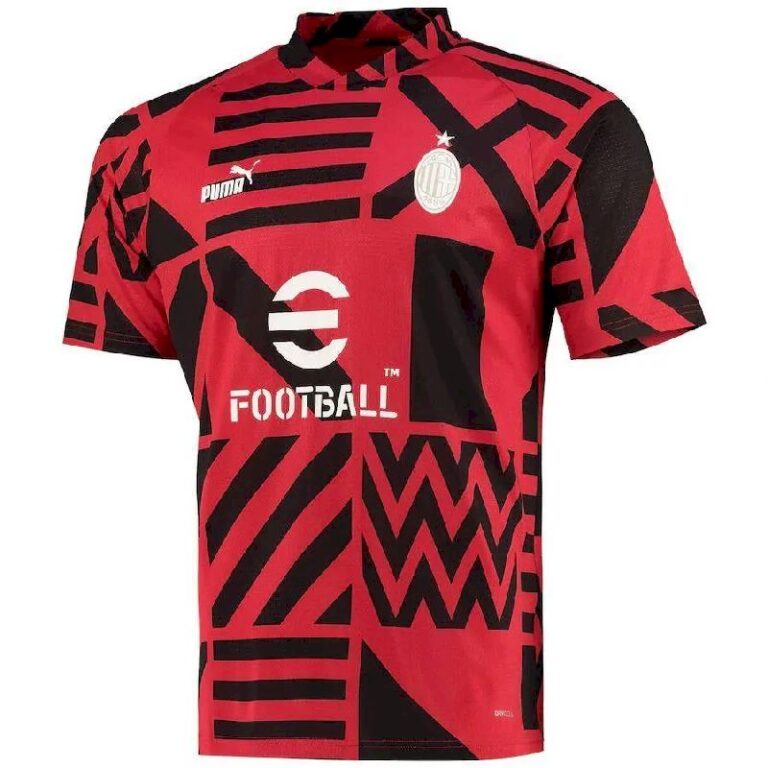Mens AC Milan 2022/23 Pre-Match Jersey Player Version 1