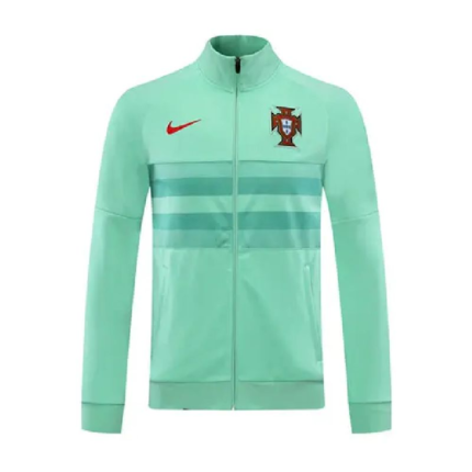 Mens Portugal 2020 Green Tranining Jacket Jersey Player Version