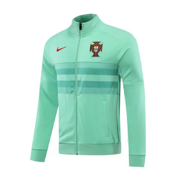 Mens Portugal 2020 Green Tranining Jacket Jersey Player Version 1