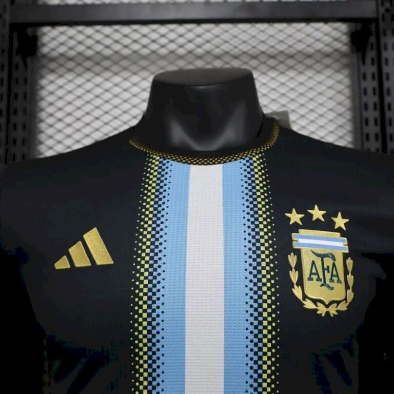 Mens Argentina 2023/24 Jersey Player Version Black 1