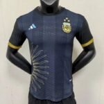 Mens Argentina 2023/24 Jersey Player Version Black