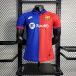 Mens Barcelona 2023/24 Blue Classic Jersey Player Version