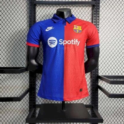 Mens Barcelona 2023/24 Blue Classic Jersey Player Version