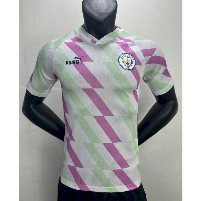 Mens Manchester City 2023/24 Pre-Match Jersey Player Version