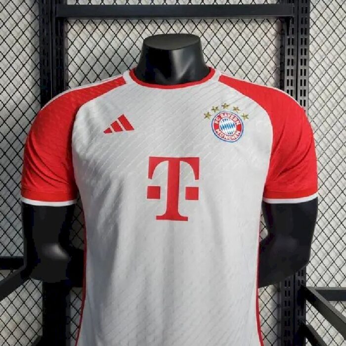Mens Bayern Munich 2023/24 White Jersey Player Version 1