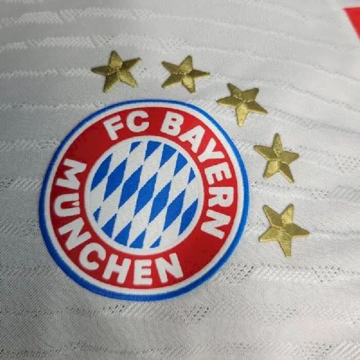 Mens Bayern Munich 2023/24 White Jersey Player Version 4