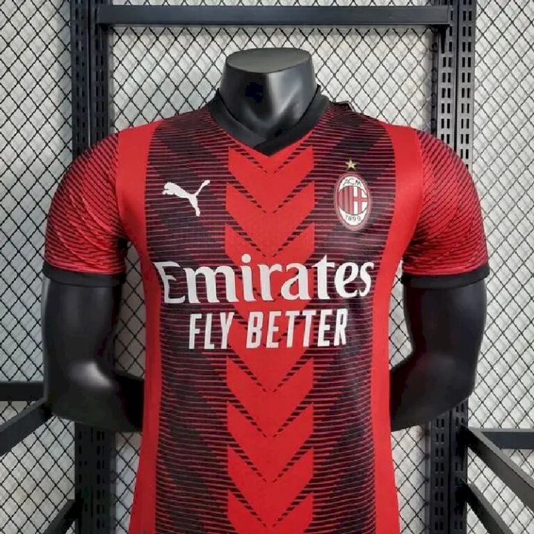 Mens AC Milan 2023/24 Home Jersey Player Version 1