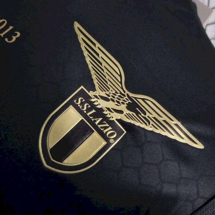 Mens S.S. Lazio 2023/24 10th Anniversary Edition Jersey Player Version Black 4