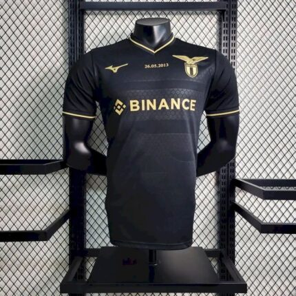 Mens S.S. Lazio 2023/24 10th Anniversary Edition Jersey Player Version Black 6