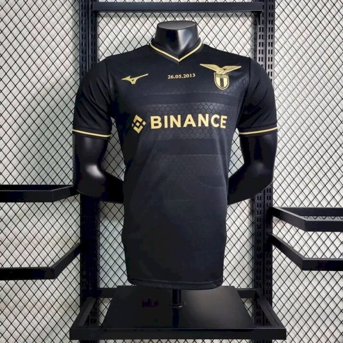 Mens S.S. Lazio 2023/24 10th Anniversary Edition Jersey Player Version Black 6