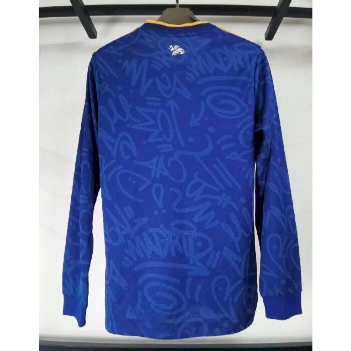 Mens Real Madrid 2021/22 Away Long Sleeve Jersey Player Version 2