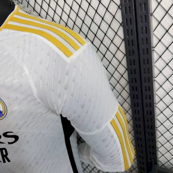 Mens Real Madrid 2023/24 Home Long Sleeve Jersey Player Version 3