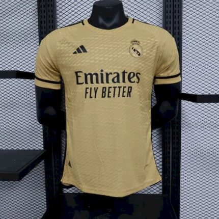 Mens Real Madrid 2023/24 Jersey Player Version Yellow