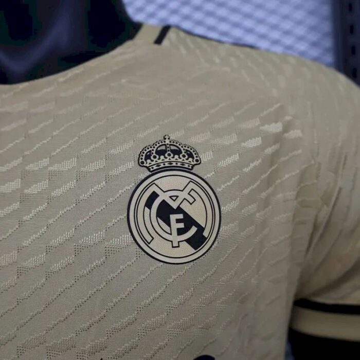 Mens Real Madrid 2023/24 Jersey Player Version Yellow 3