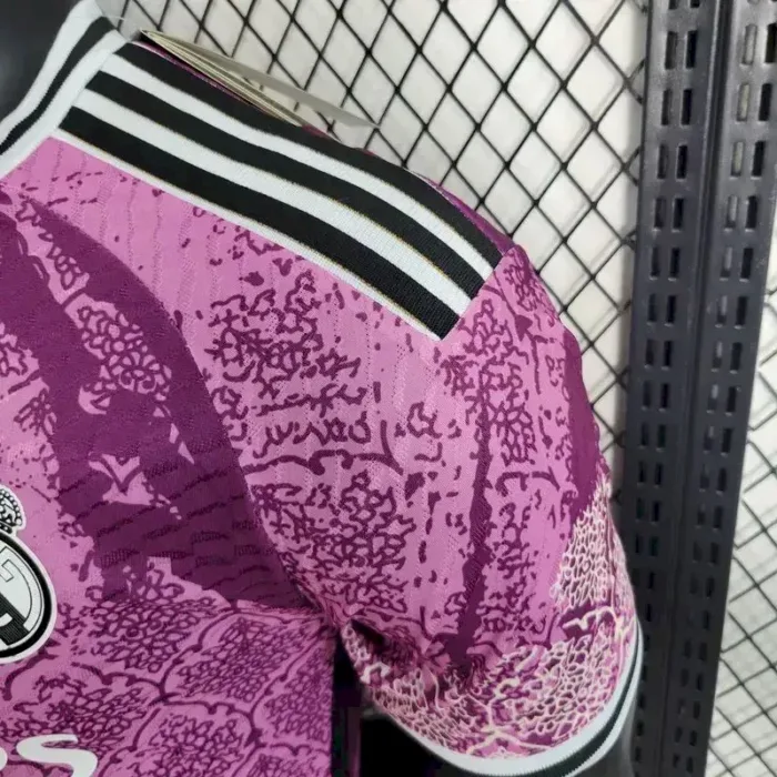 Mens Real Madrid 2023/24 Pink Jersey Player Version 5