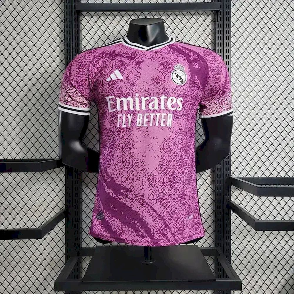 2025031708542888.jpg Mens Real Madrid 2023/24 Pink Jersey Player Version