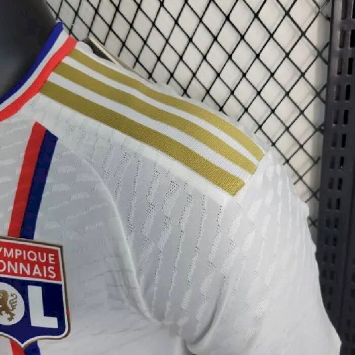 Mens Olympique Lyonnais 2023/24 Home Jersey Player Version 3