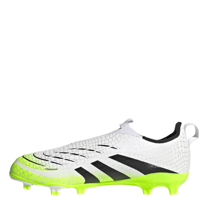adidas Predator 3 Junior Firm Ground Football Boots – White/Blk/Lemon – view 2