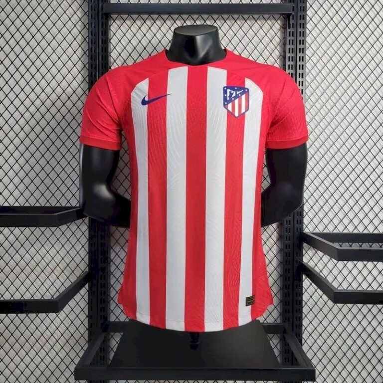 Mens Atletico Madrid 2023/24 Home Jersey Player Version
