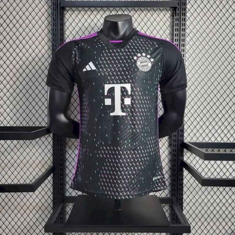 Mens Bayern Munich 2023/24 Black Jersey Player Version