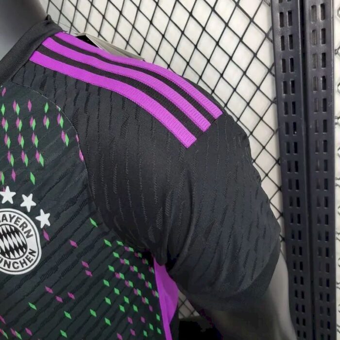 Mens Bayern Munich 2023/24 Black Jersey Player Version 5