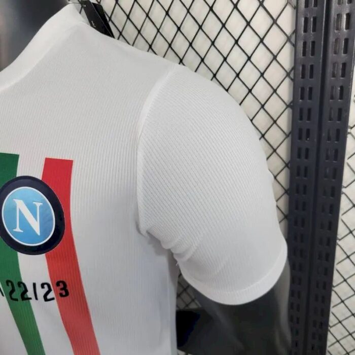 Mens Napoli 2023/24 Champion Edition Jersey Player Version White 3