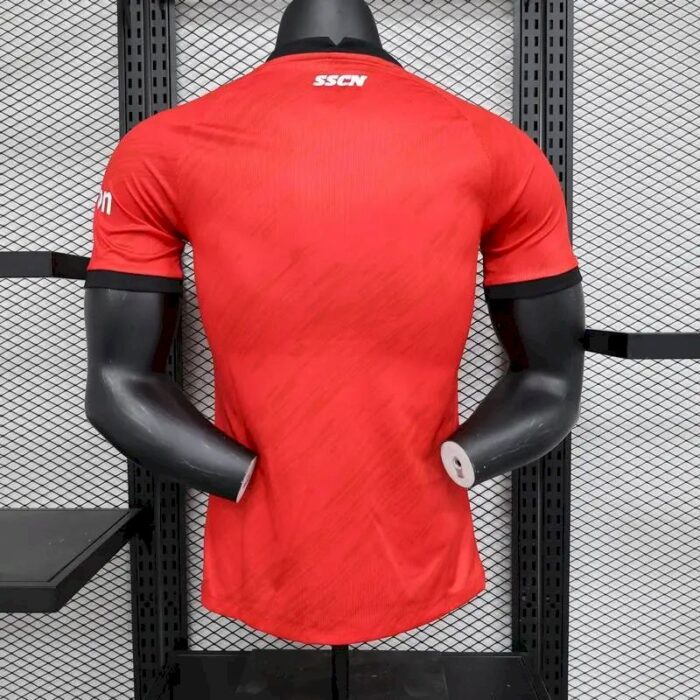 Mens Napoli 2023/24 Champion Edition Jersey Player Version Red 2