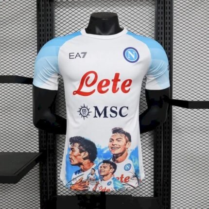Mens Napoli 2023/24 Champion Edition Jersey Player Version White