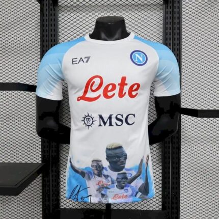 Mens Napoli 2023/24 Champion Edition Jersey Player Version White