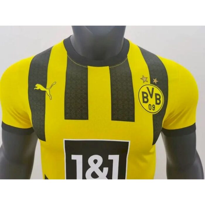 Mens Borussia Dortmund 2022/23 Home Jersey Player Version 6