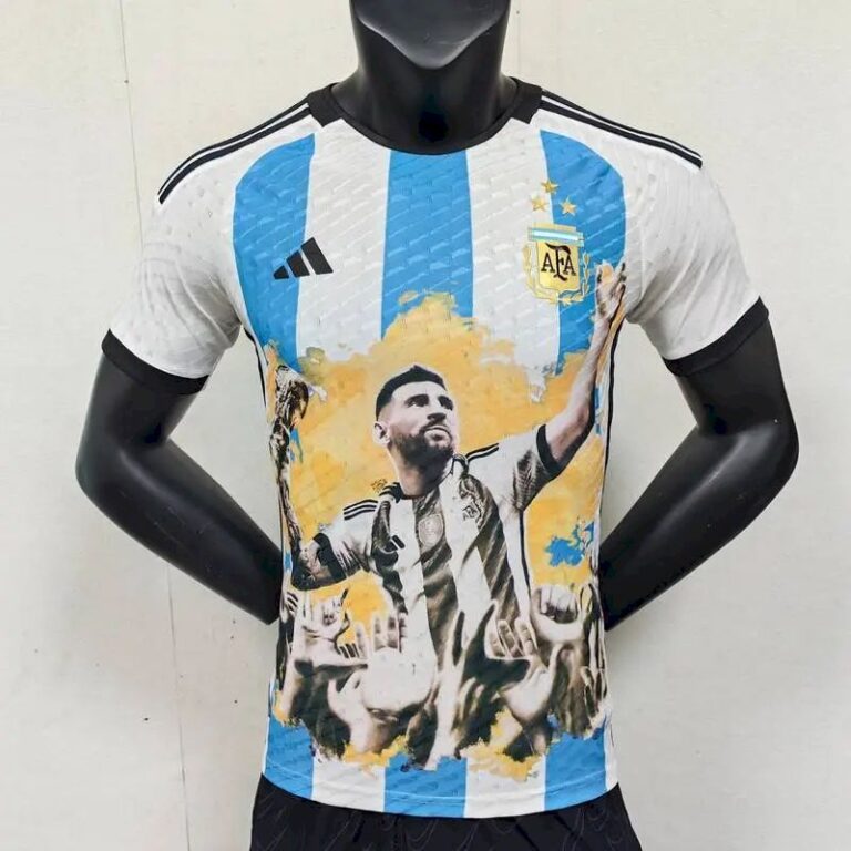 Mens Argentina 2023/24 Messi Champion Edition Jersey Player Version