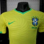 Mens Brazil 2023/24 Home Jersey Player Version 1