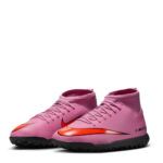 Nike Mercurial Superfly 10 Junior Turf Football Boots – Pink/Black – view 4