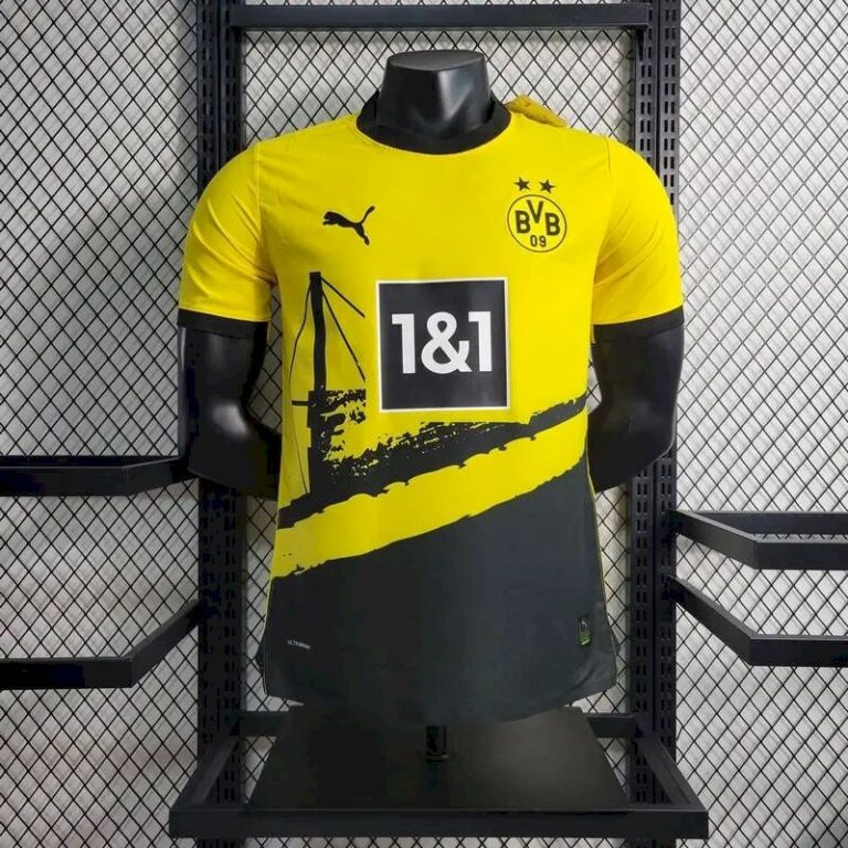 Mens Borussia Dortmund 2023/24 Home Jersey Player Version 7