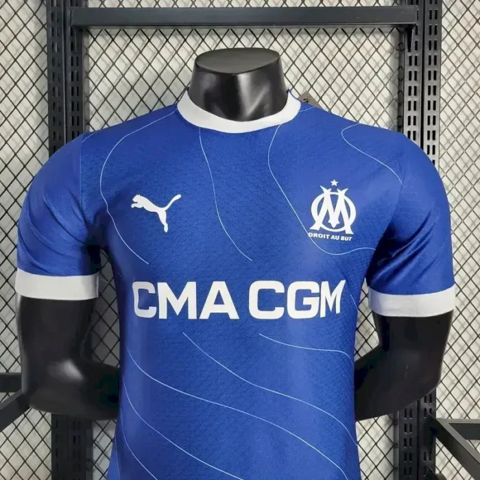 Mens Olympique Marseille 2023/24 Away Jersey Player Version 1