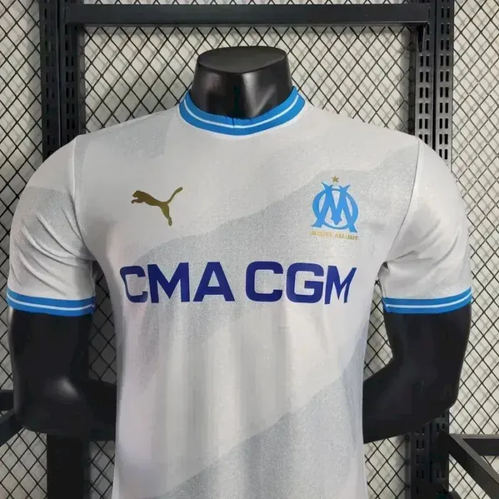 Mens Olympique Marseille 2023/24 Home Jersey Player Version 1