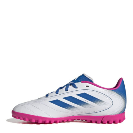 adidas Goletto Viii Junior Turf Football Boots – White/Blue/Pink – view 2
