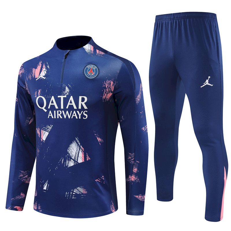 Mens Paris Saint-Germain 2024/25 Half-Zip Sweater+Pant 14001 - Image 1