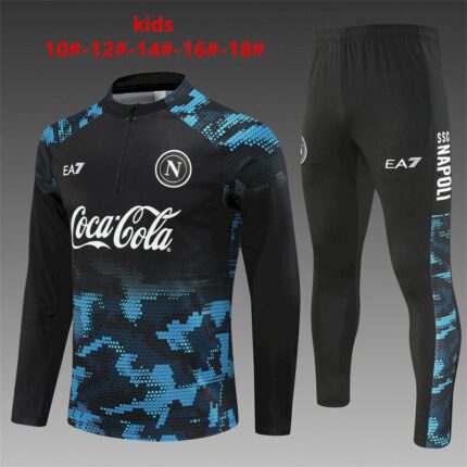Kids Napoli 2024/25 Half-Zip Sweater+Pant 14001